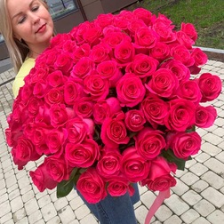 Букет из ароматной розы Pink Floyd - Мастерская флористики и декора "Цветной бульвар" - Екатеринбург