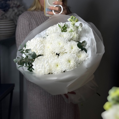 Букет белоснежный  - Мастерская флористики и декора "Цветной бульвар" - Екатеринбург