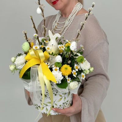 Композиция к пасхе 12 - Мастерская флористики и декора "Цветной бульвар" - Екатеринбург